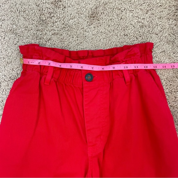 Xirena 2022 Cormick High Rise Paperbag Waist Wide Leg Pant in Red Pepper Size S - Picture 12 of 16